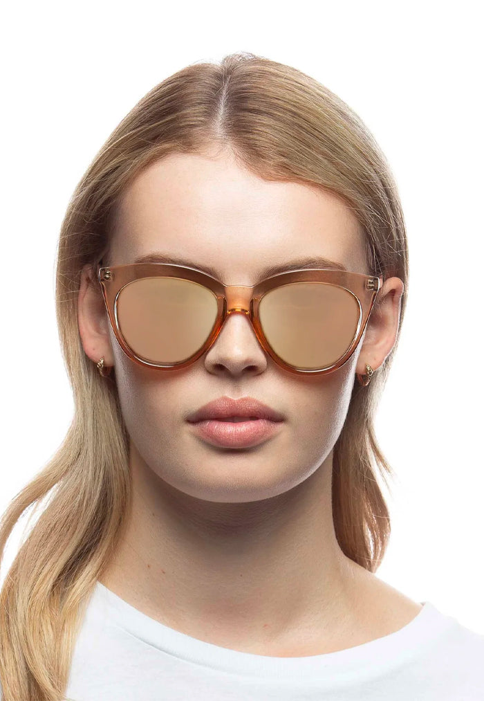 Le Specs Halfmoon Magic Sunglasses - Copper