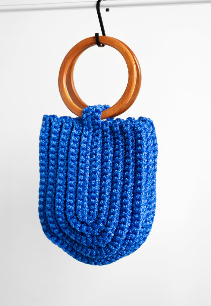Li Na Lay Nar Crochet U Tote - Royal Blue