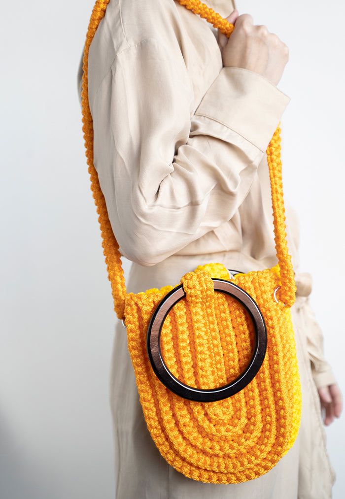 Li Na Lay Nar Crochet U Tote - Lemon
