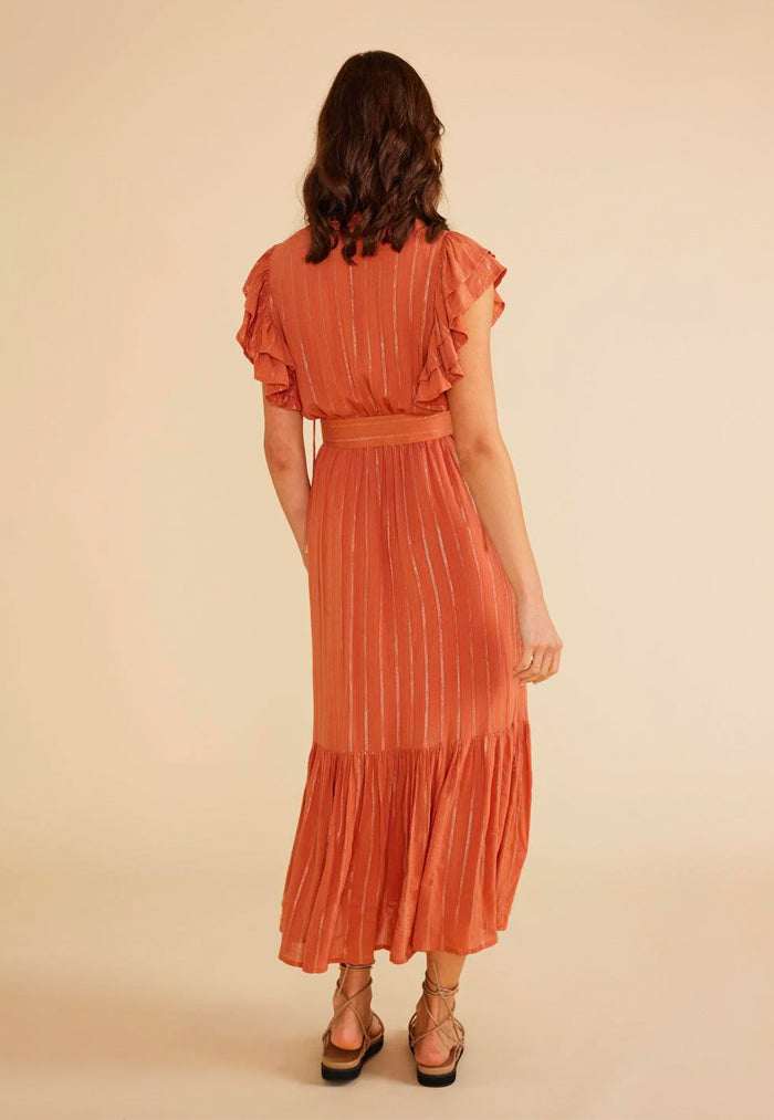 MINKPINK Kaia Frill Midi Dress