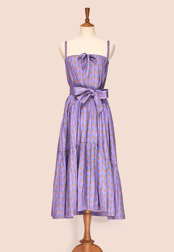 Nala Happy Tiered Skirt/Dress- Love For Lattice Lavender