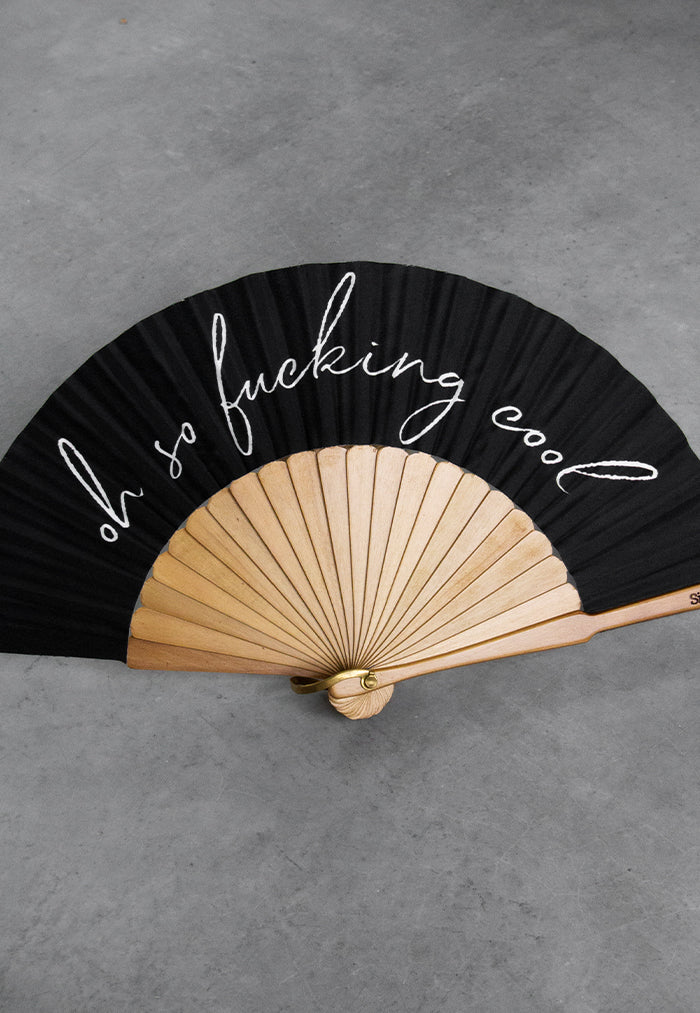 Sista & Co. Mini Fan - Oh So Fucking Cool Black