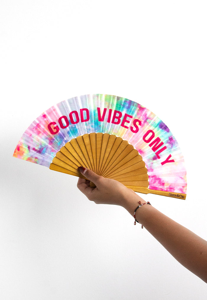 Sista & Co. Mini Fan - Good Vibes Only