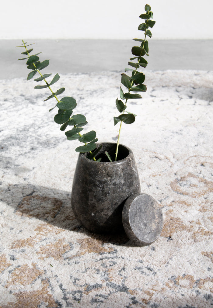 stillgoods Ecru Jar - Black Marble
