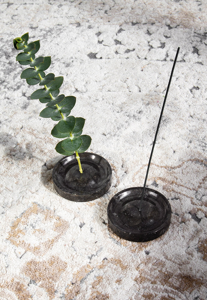 stillgoods Ebb Incense Holder - Black Marble