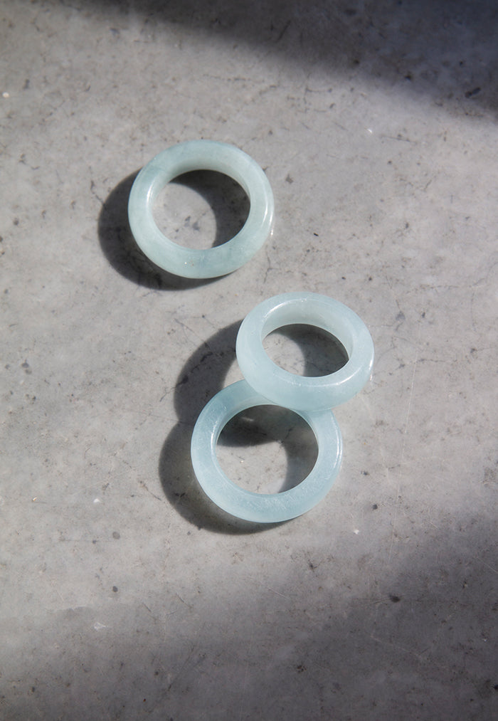 THREEONETWOFIVE Hololith Ring - Aquamarine