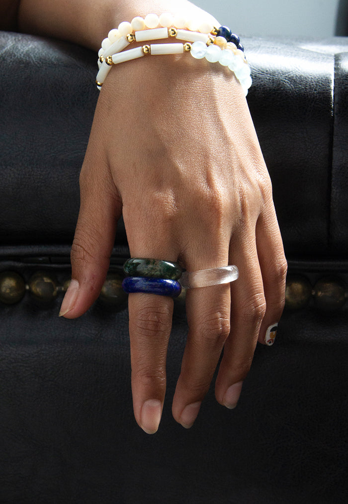 THREEONETWOFIVE Hololith Ring - Lapis Lazuli