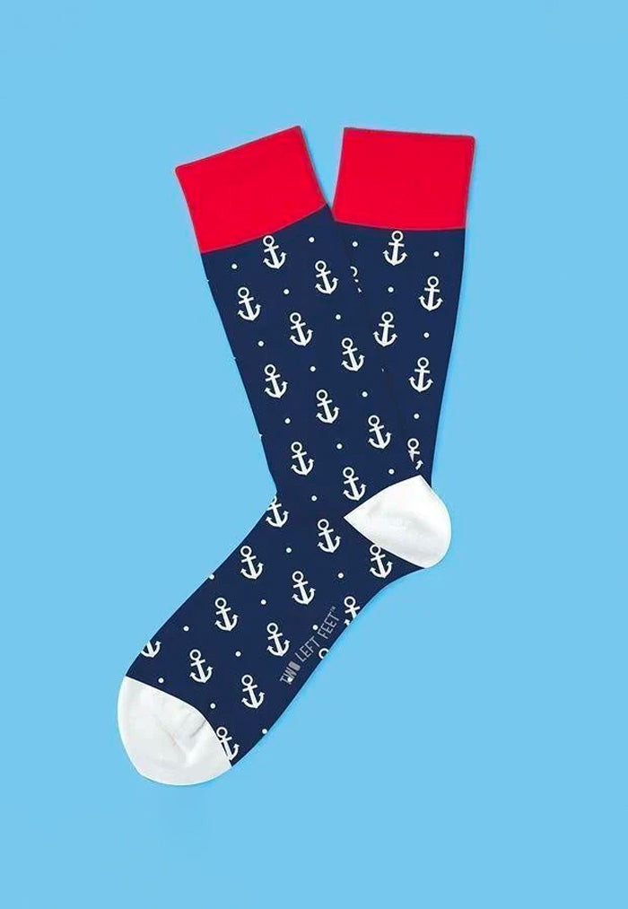 Two Left Feet Socks - Anchors Away
