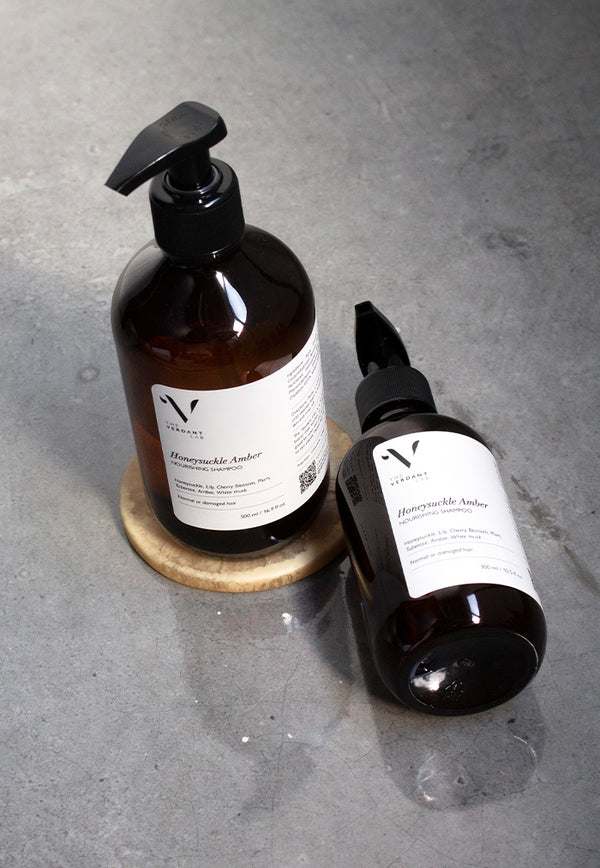The Verdant Lab Nourishing Shampoo - Honeysuckle Amber